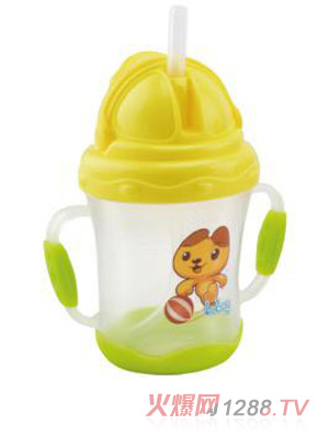 陽(yáng)光兔yinge吸管訓(xùn)練杯180ML黃色