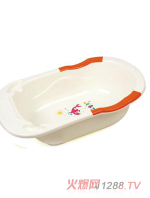 陽光兔yinge沐浴盆白色橙底