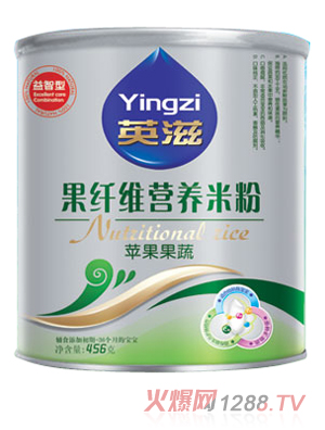 英滋果纖維蘋果果蔬營(yíng)養(yǎng)米粉456g