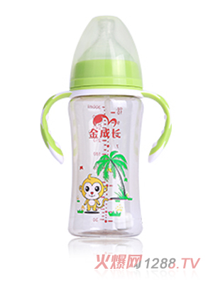 300ML PPSU寬口有柄自動(dòng)奶瓶