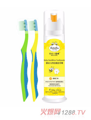 貝拉小蜜蜂yingye防蛀健齒牙膏