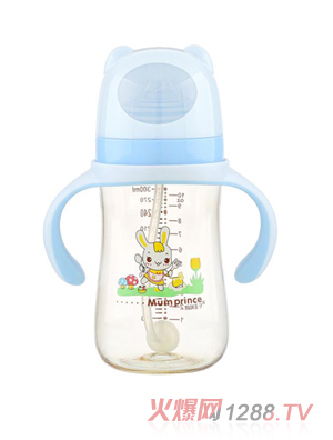 ���������пڏ�PPSU�Ԅ���300ml��ƿ �{(l��n)ɫ