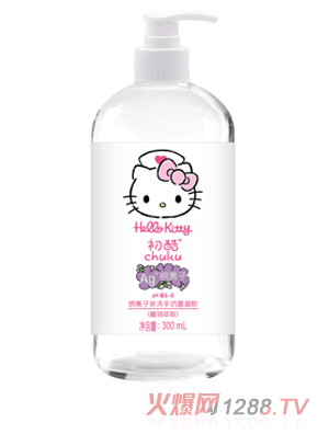 Hello Kitty初酷銀離子免洗手消毒凝膠（植物萃?。?00ml