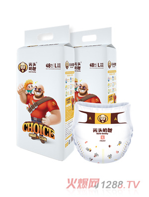 光頭奶爸yinge紙尿褲L碼48片