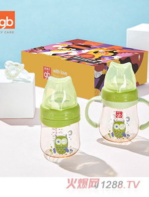 gb好孩子yinge奶瓶 綠色