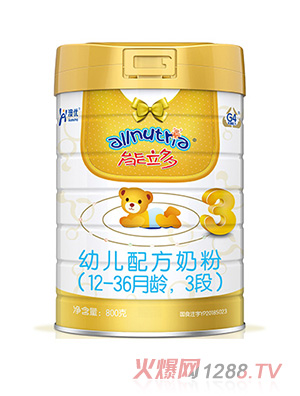 澳優(yōu)能立多youe配方奶粉（12-36月齡，3段）