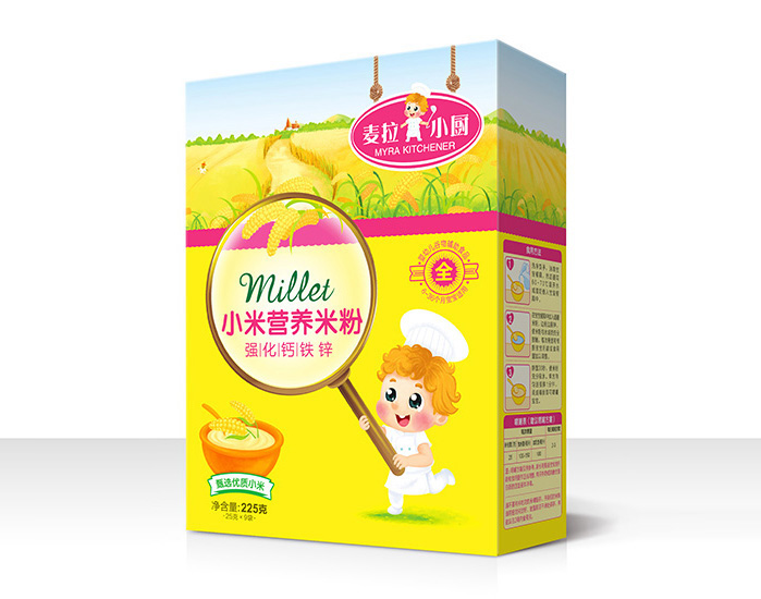麥拉小廚小米營養(yǎng)米粉盒裝強(qiáng)化鈣鐵鋅