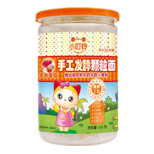 小叮鈴手工發(fā)酵顆粒面牛肉番茄