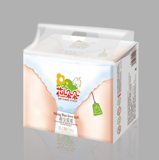 花兒朵朵萌紙寶愛(ài)柔嬰兒尿片XL26