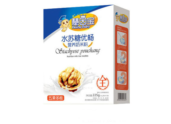 慧因?qū)毼骞嗑S水蘇糖奶米粉盒裝