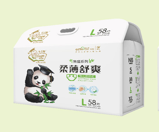 天才酷柔薄舒爽嬰兒紙尿褲L58