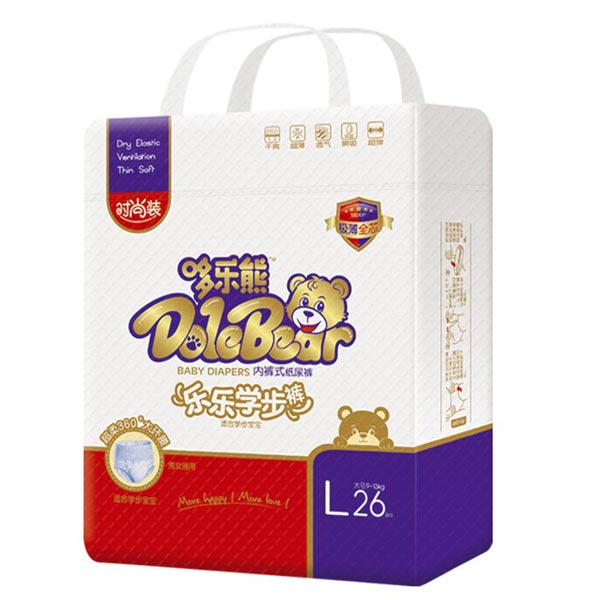 哆樂熊樂樂學(xué)步褲L碼26片