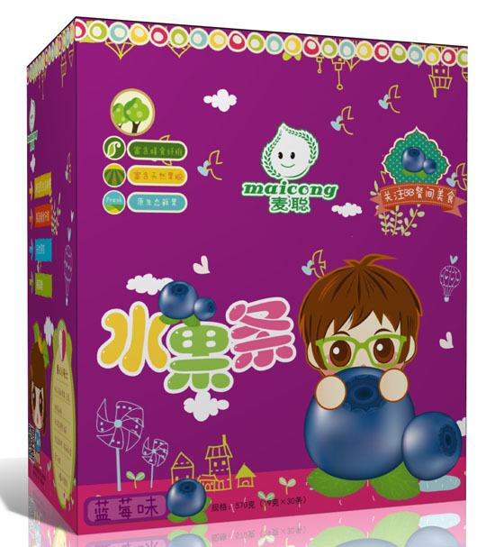 麥聰水果條藍莓味盒裝