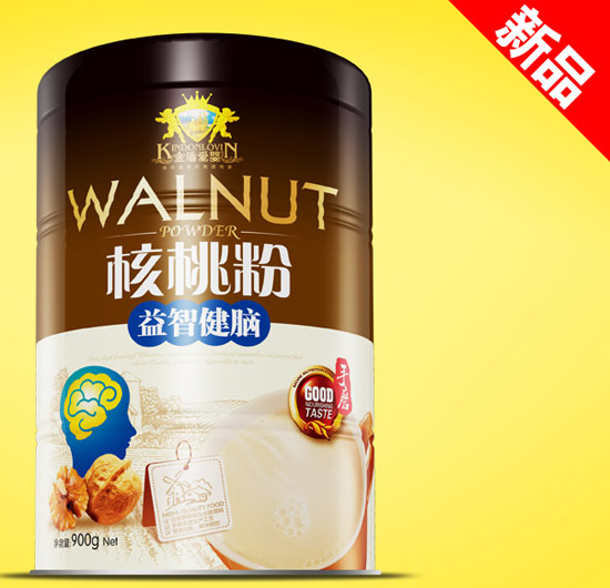 金盾愛(ài)嬰益智健腦核桃粉鐵聽(tīng)