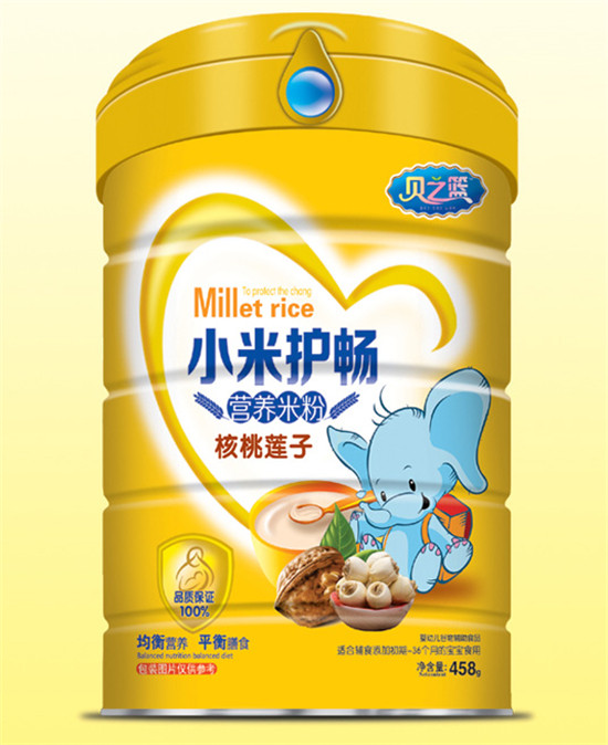 貝之籃核桃蓮子-小米護(hù)暢營養(yǎng)米粉