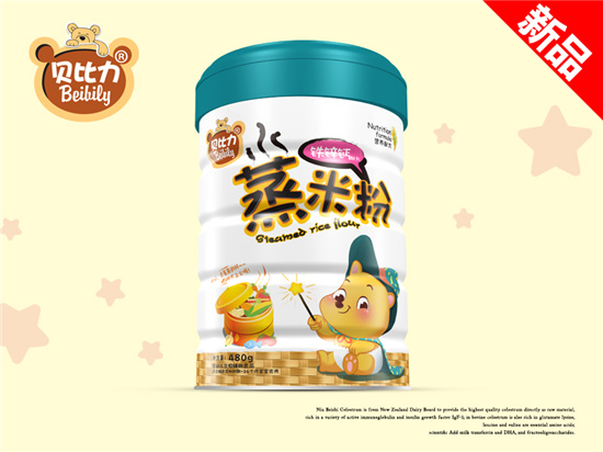 貝比力鐵鋅鈣蒸米粉聽裝